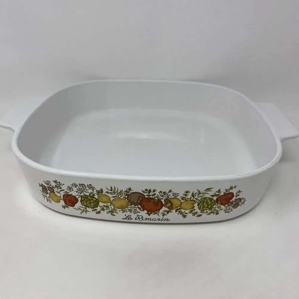 Vtg Corning Ware LA Marjolaine Casserole Dish Spice Of Life A-2-B No Lid